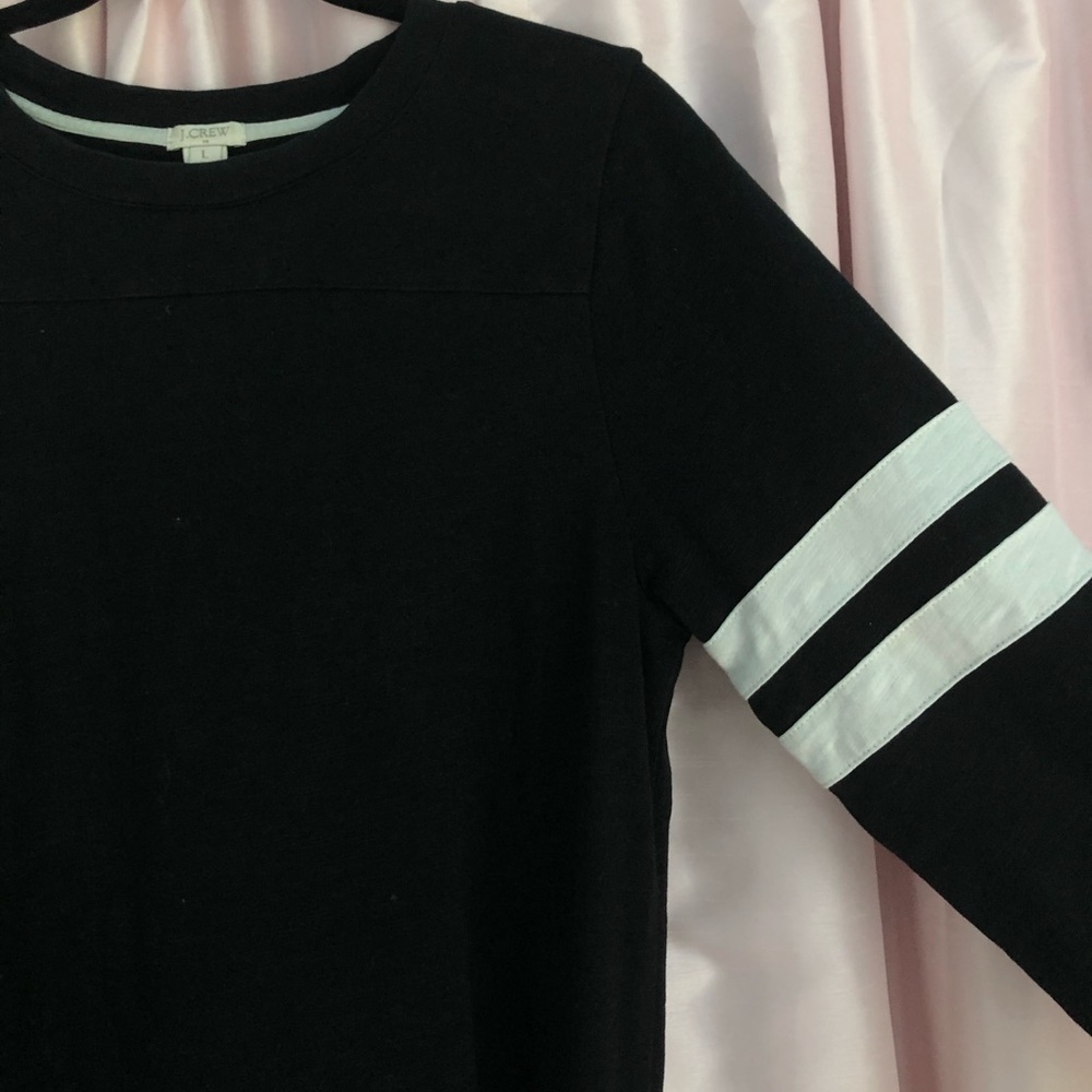 J. Crew Black and White Rugby Dress